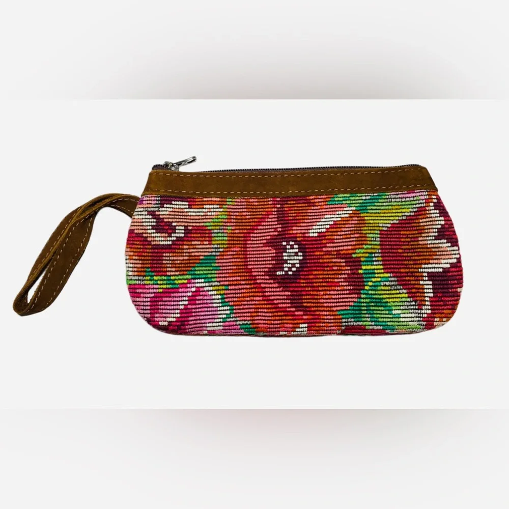 Nena & Co. Wristlet Floral Guatemalan Clutch